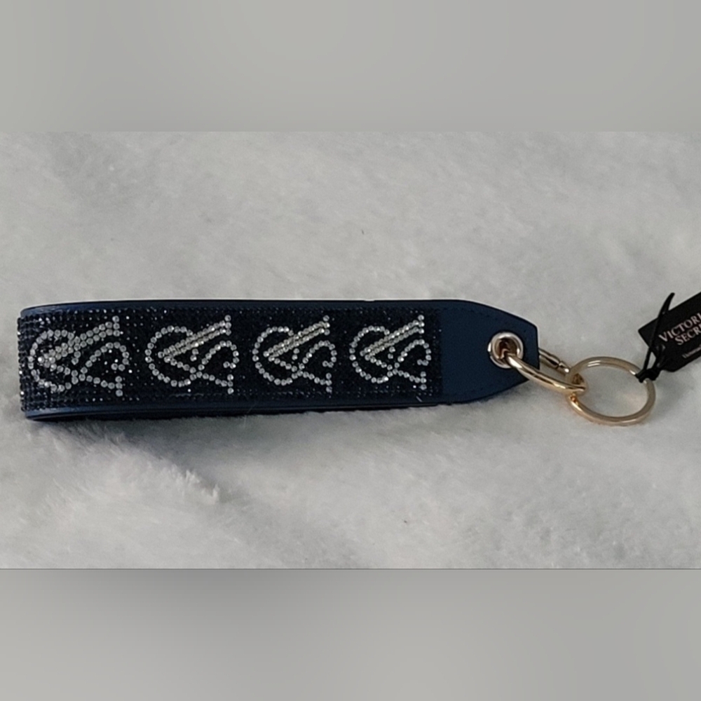 Nwt VS Wristlet Keychain Blue sapphire and Silver With Rhinestone.Read Full Post - Picture 2 of 12